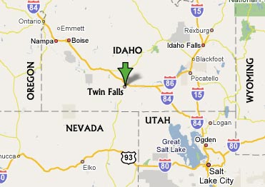 Twin Falls Idaho Map